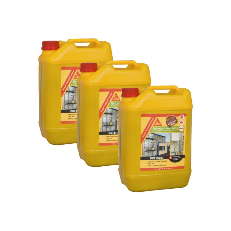 Sika - Set di 3 concentrati detergenti-sgrassanti gard - 5L