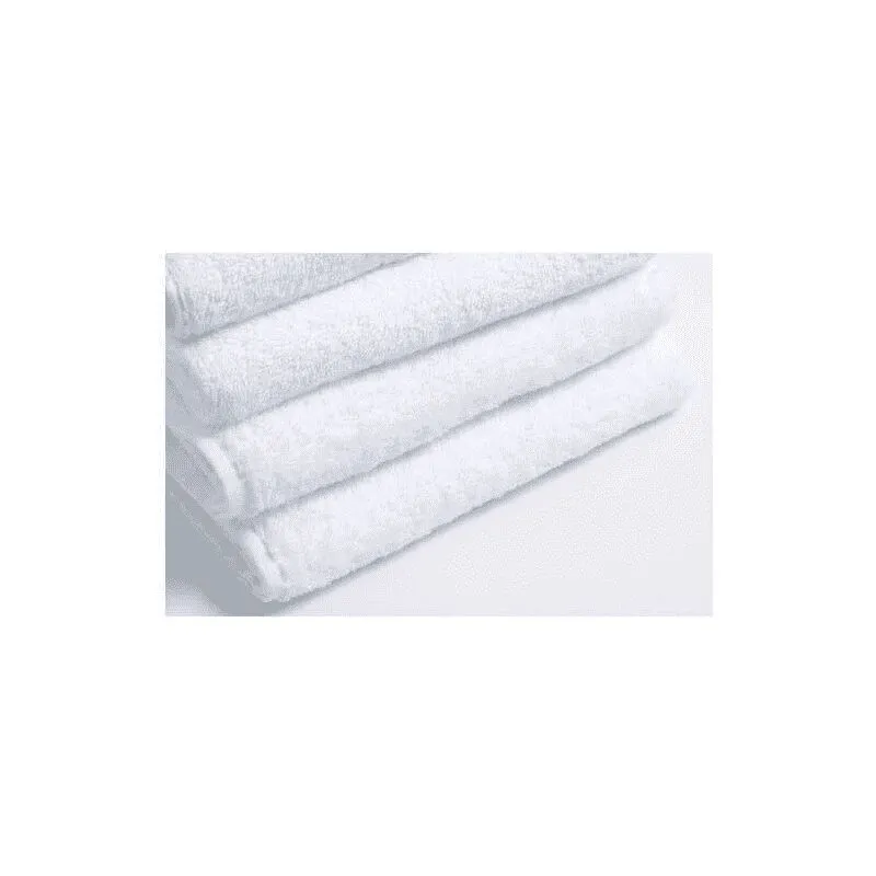 Set di 4 asciugamani cotone bianco 70x140 cm 500gr / m2