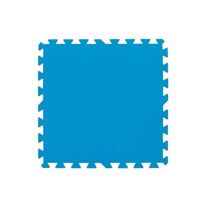 Set di 9 piastrelle blu per pavimenti 50 x 50 cm