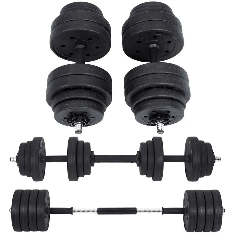 Songmics - Set di Manubri Regolabili con Barra Bilanciere Extra, 10 kg, 20 kg, 30 kg, per Uomini e Donne, Allenamento Esercizio Fitness Sollevamento