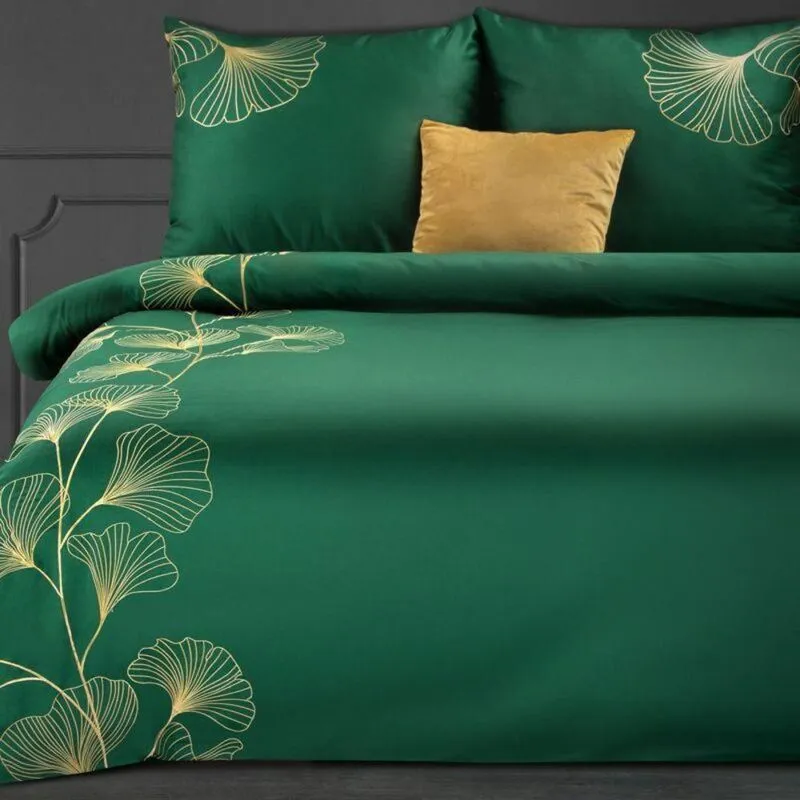 Set Letto Ricamo2 160 X 200 Cm Verde