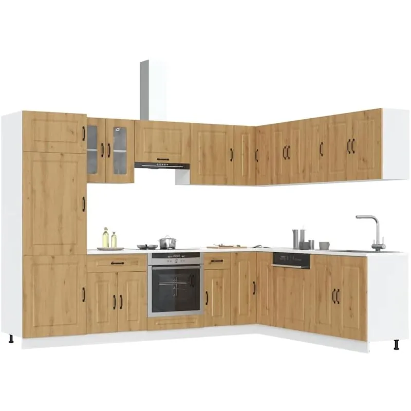 Vidaxl - Set Mobili da Cucina 14 pz Kalmar Rovere Artigianale Truciolato