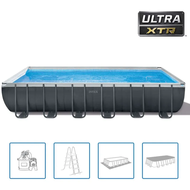  - Set Piscina Ultra xtr Frame Rettangolare 732x366x132 cm