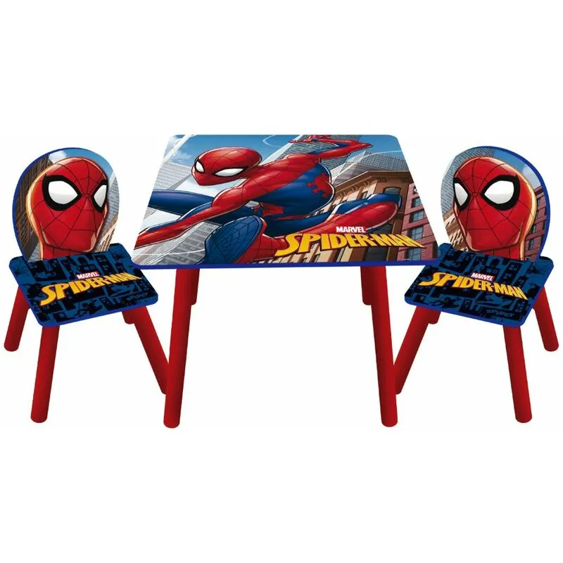 Set Tavolino con 2 sedie Spiderman Marvel - Multicolor