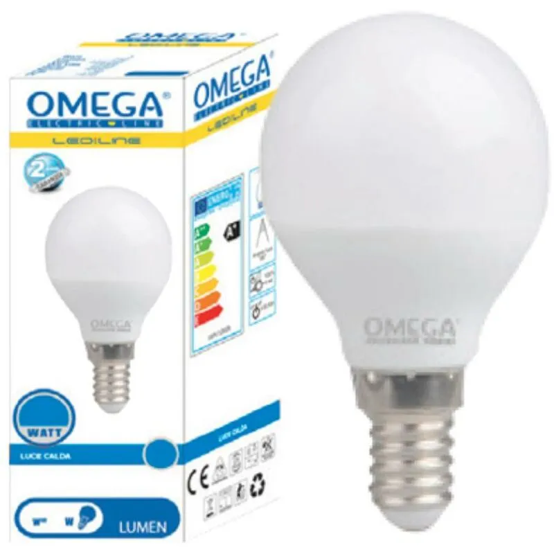  - sfera led G45 6W 6000K 540LM E14 a+.