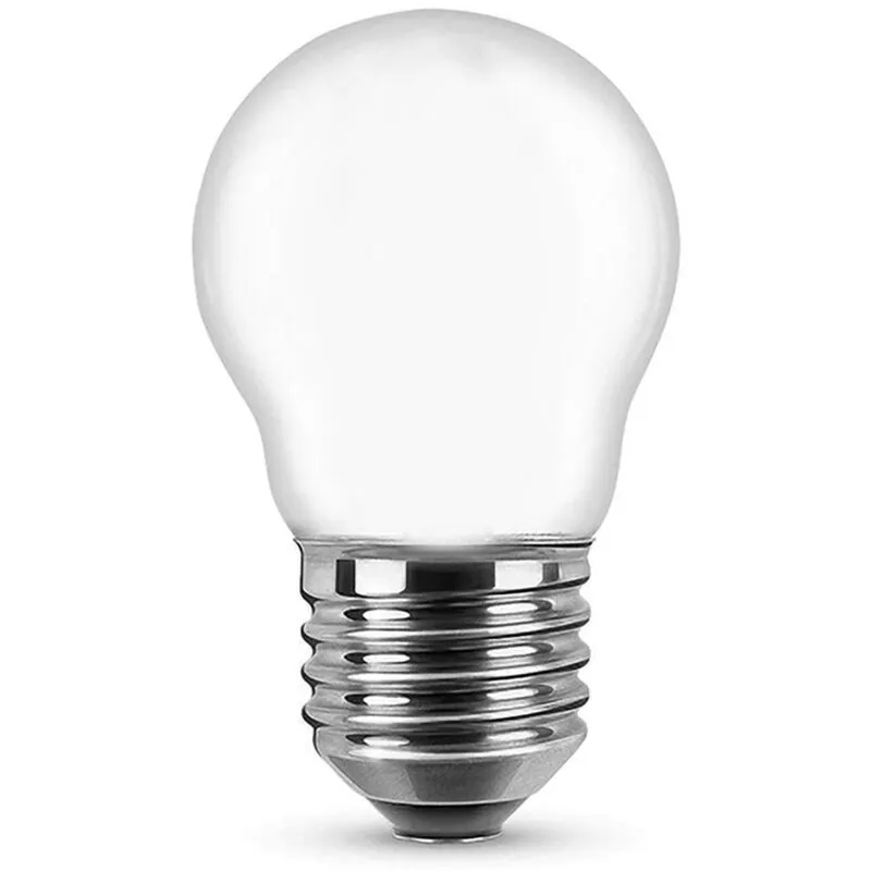 Nova Line - Lampadina Led Opaca a Filamento E27 G45 a sfera 6W Bianco neutro 4000K Novaline