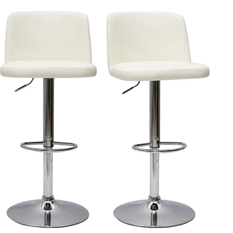 Sgabelli da bar design regolabili bianchi (set di 2) MONTI