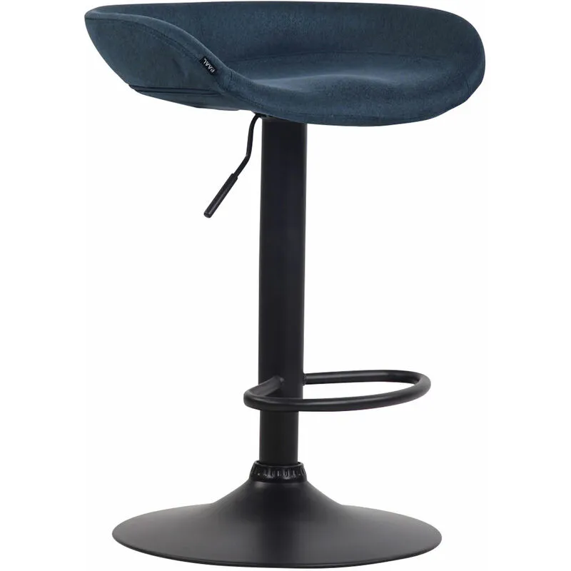 Sgabello Bar Design Anaheim In tessuto blu schwarz