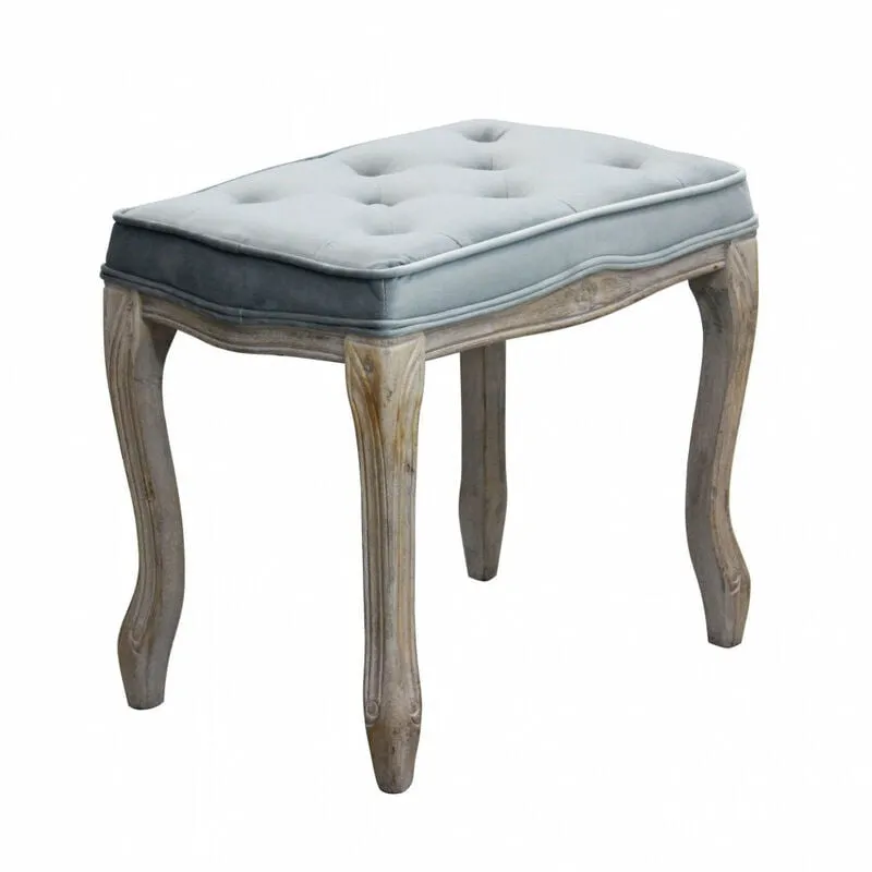 Giordanoshop - Sgabello Marly 50x36x47 h cm in Velluto Grigio