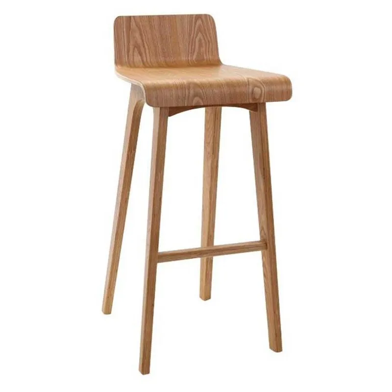 Miliboo - Sgabello / sedia da bar design legno naturale scandinavo 75 cm baltik - Naturale
