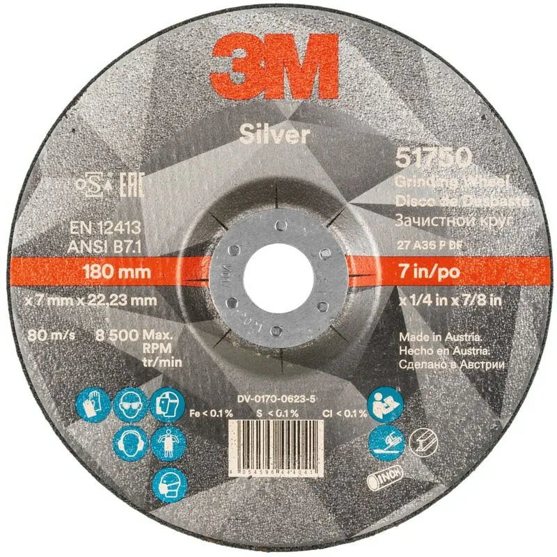  - 3M - Disco abrasivo per sgrossatura Silver