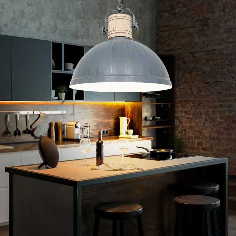 Steinhauer - Lampada a sospensione lampada a sospensione lampada a sospensione lampada da soggiorno, regolazione in altezza stile country, legno