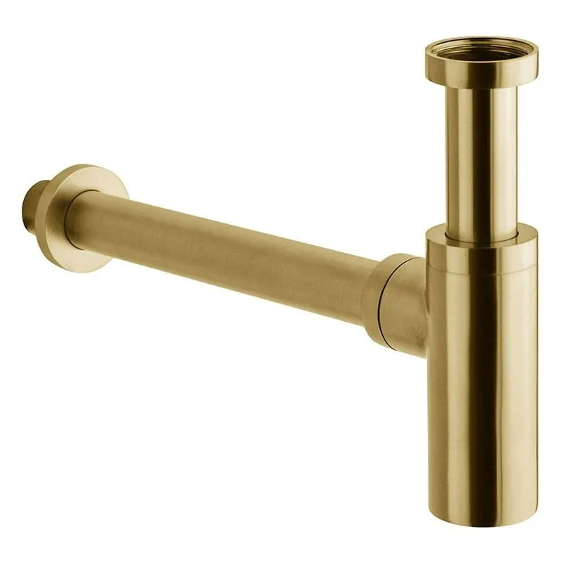 Sifone a bottiglia 1"1/4 colore oro spazzolato per lavabo Paffoni ZACC240HGSP Honey Gold Spazzolato