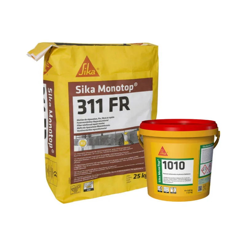 Sika - Mortar and Repair Pack MonoTop 1010 3,2kg Monotop 311FR 25kg