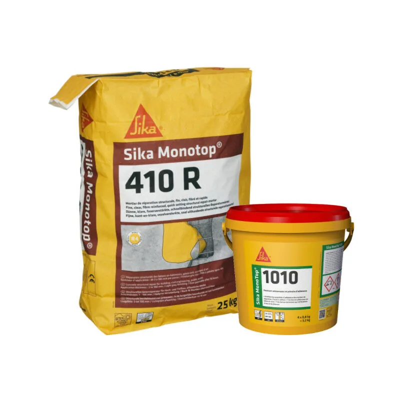 Sika - Mortar and Repair Pack MonoTop 1010 3,2kg Monotop 410R 25kg