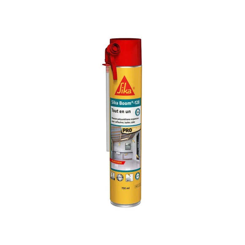 Espansore manuale di schiuma Sika All-in-One Sika Boom 128 - 750ml - Blanc