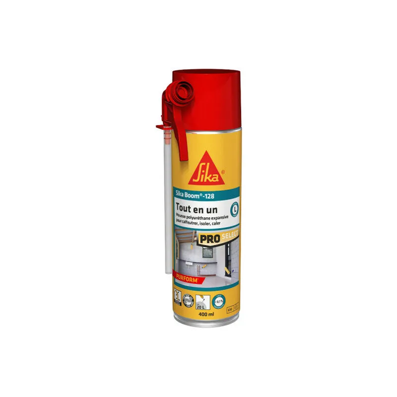 Espansione manuale della schiuma tutto in uno Boom 128 - 400ml - Blanc - Sika