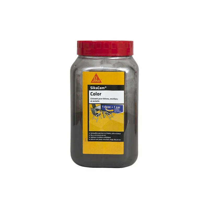 Sika - Cem Color Cement, Lime & Plaster Powder Color - Nero - 700g - Noir