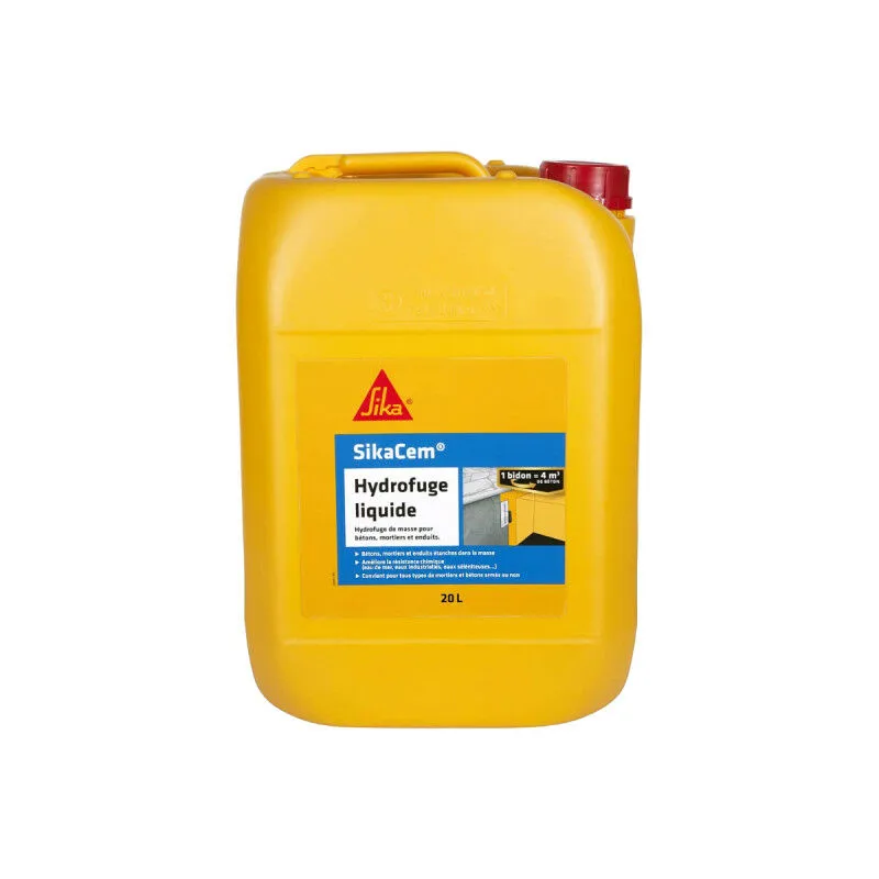 Sika - Cem Malta impermeabilizzante liquida per calcestruzzo e malta - 20l - Blanc