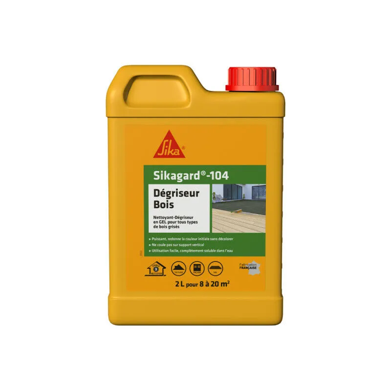 Sika - gard-104 sgrassatore per legno - 2L - Incolore