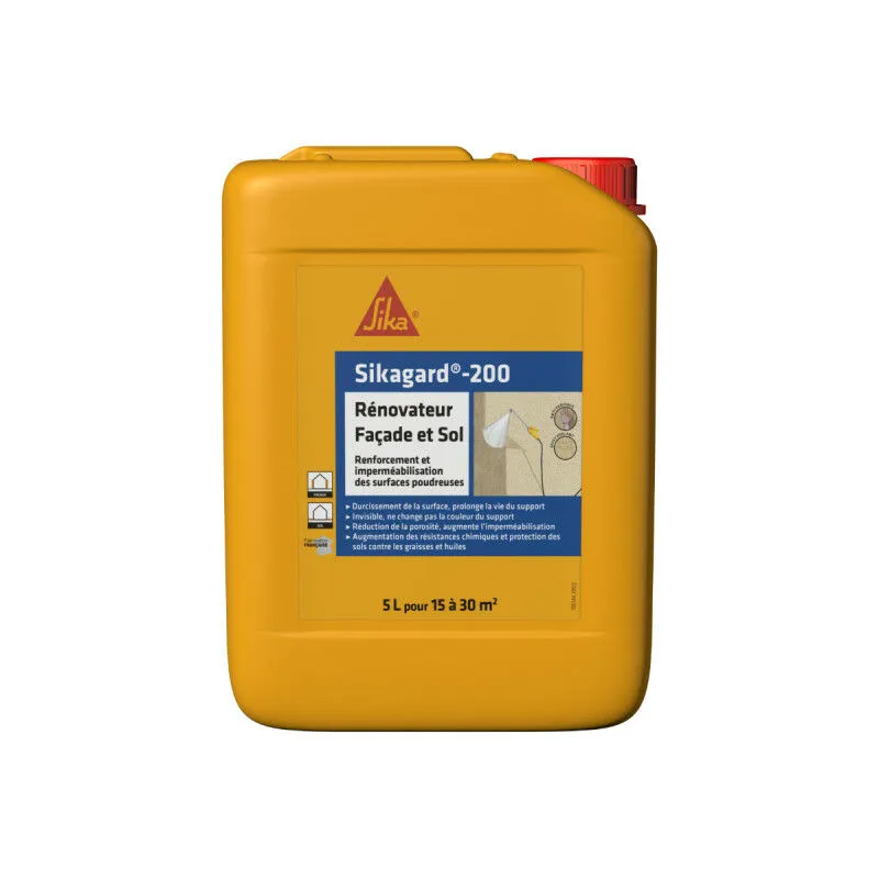 Sika - gard-200 Ristrutturatore di facciate e pavimenti - 5L - Incolore