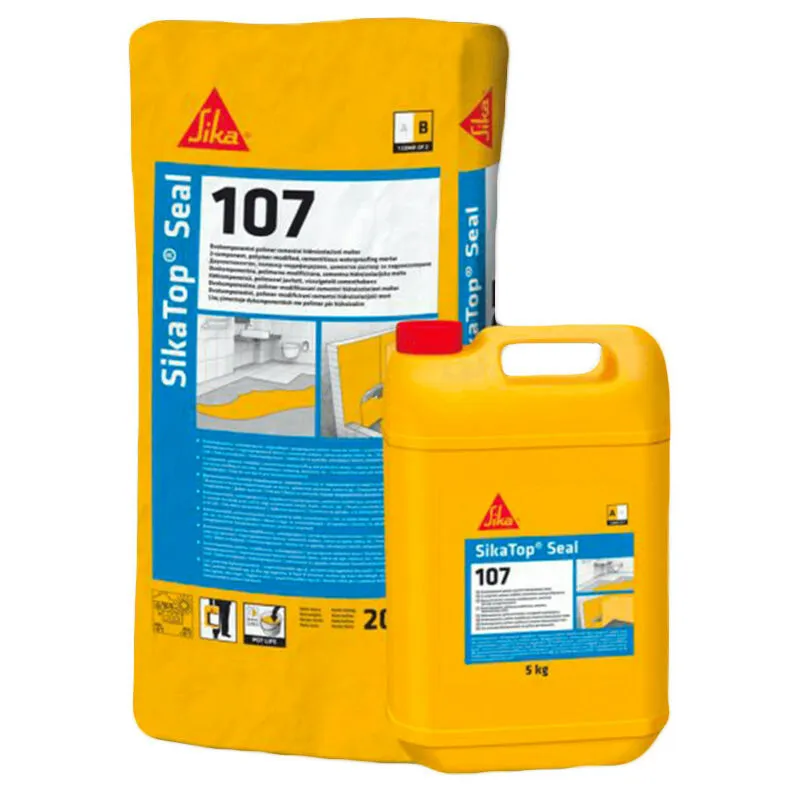 Sika - top SEAL-107 bianco (a+b) - malta cementizia 31,25KG per impermeabilizzazioni a vista di piscine