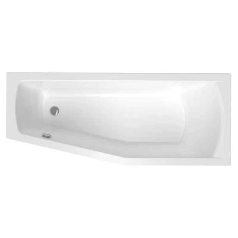 Laguna Aneta Vasca da bagno doccia asimmetrica 160x70 cm acrilico posizione destra, bianco (AN1600PPLUS) - Siko