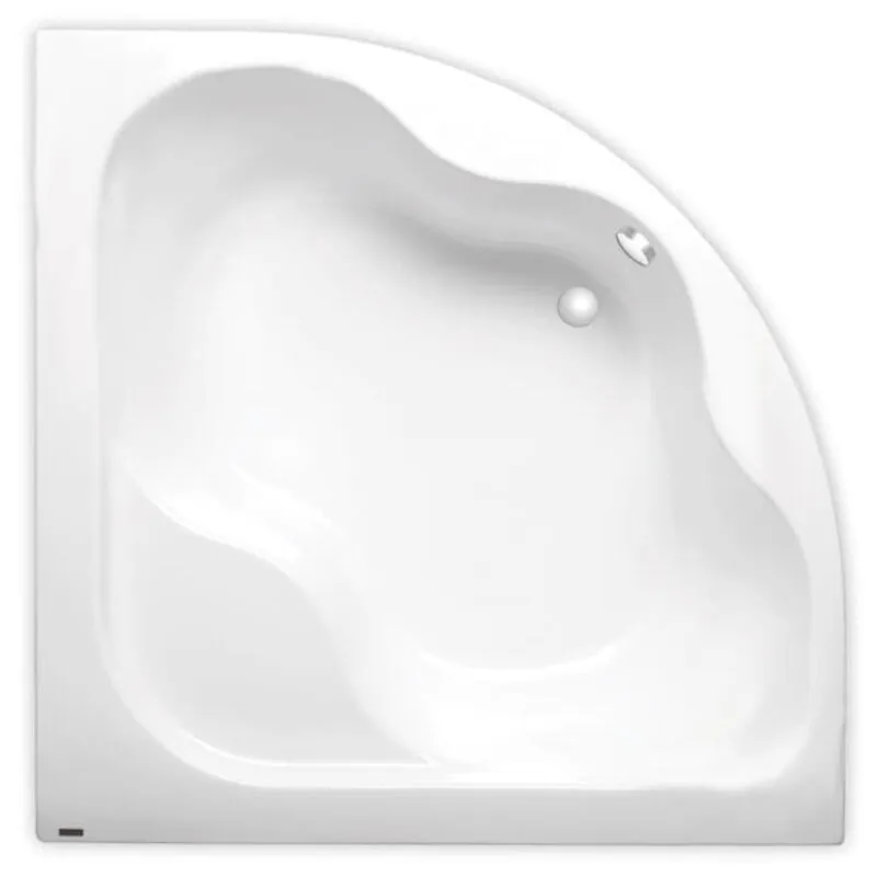 Siko - Laguna Syntia Plus Vasca da bagno ad angolo, 150x150 cm, acrilico, destra e sinistra, bianco (SY1500PLUS)