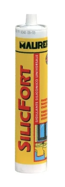 Maurer - Sigillante Silicone Acetico per Giunti Silicfort colore Nero 280 ml