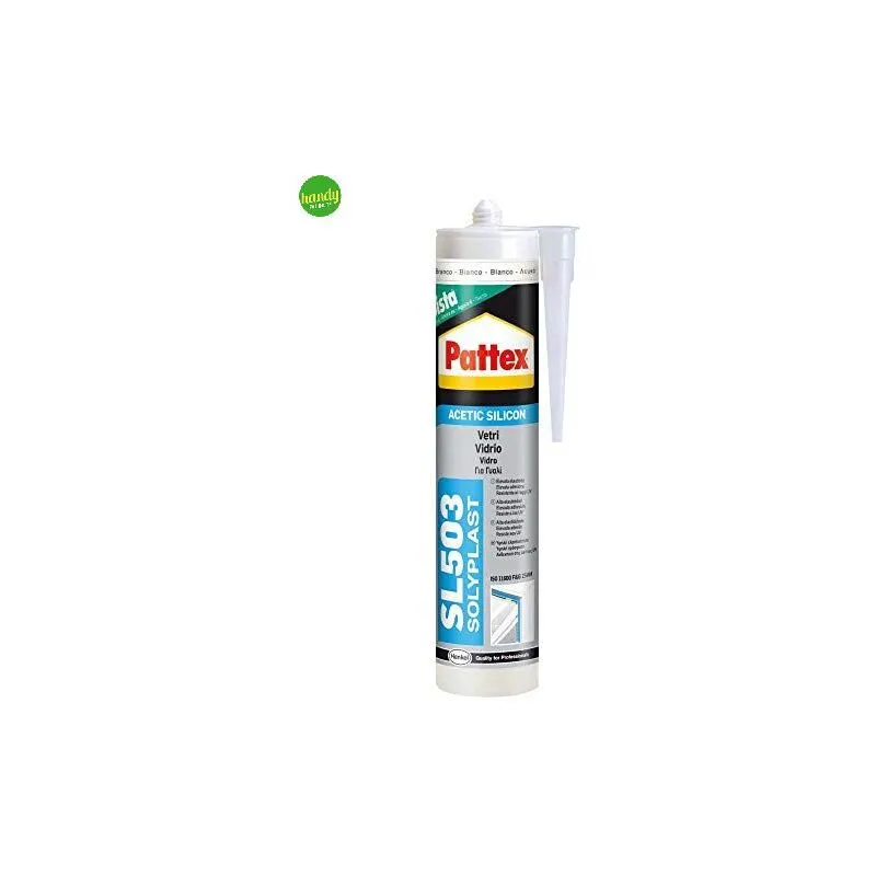 Sigillante silicone acetico pattex sl503 trasparente per vetri serramenti 300 ml