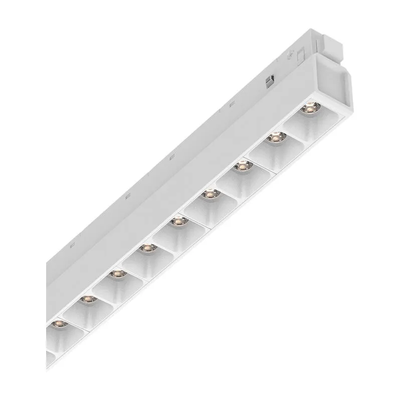 Ideal Lux - Supporto Lineare Binario Ego Alluminio Bianco Led 13W 3000K Luce Calda 1-10V - Bianco
