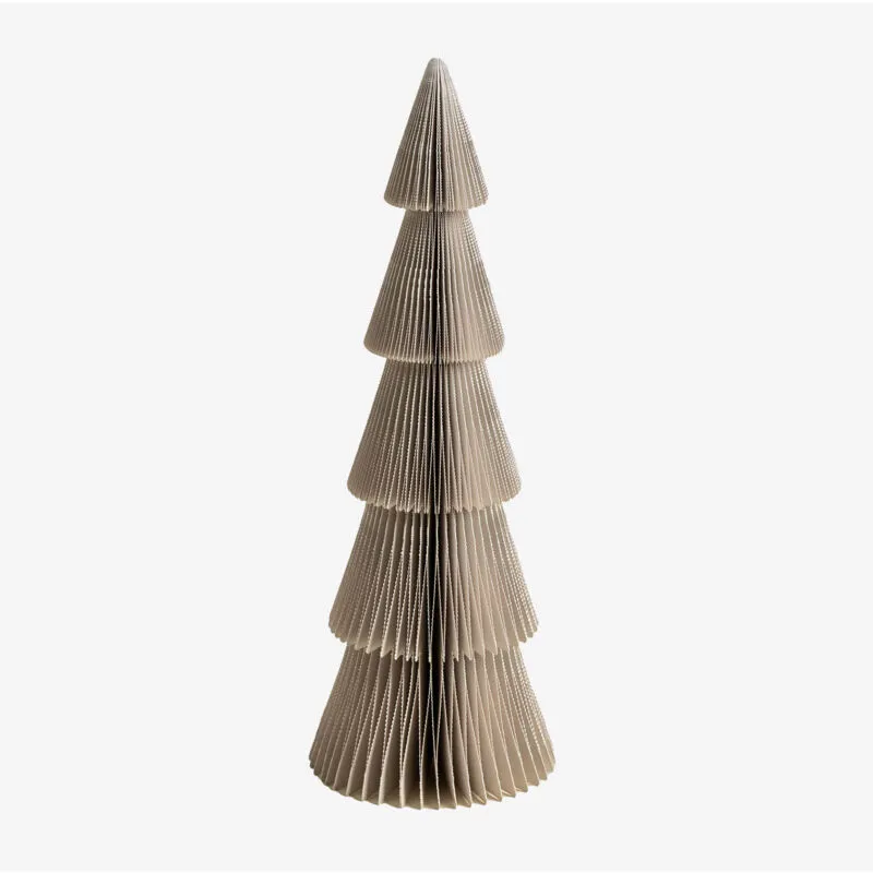  Albero di Natale di carta Jesper Beige Lino ↑29,5 cm