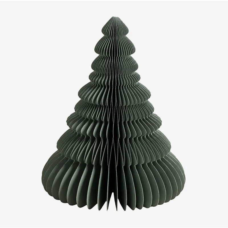 Albero di Natale di carta Noelle Baia verde ↑24 cm - Baia verde ↑24 cm - Sklum