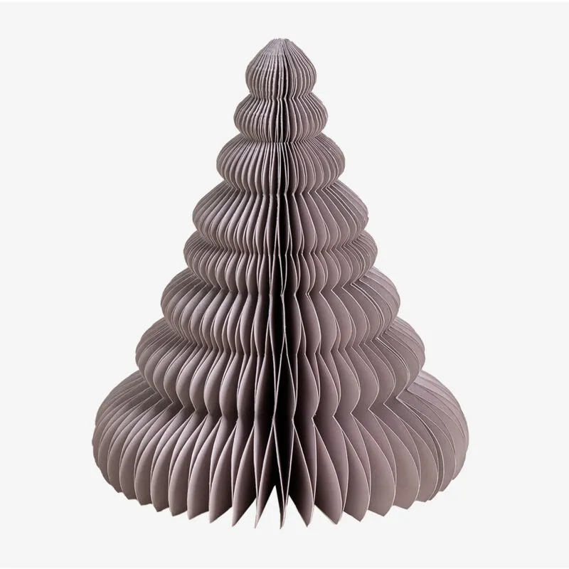 Albero di Natale di carta Noelle Violetta Lavanda ↑15 cm - Violetta Lavanda ↑15 cm - Sklum