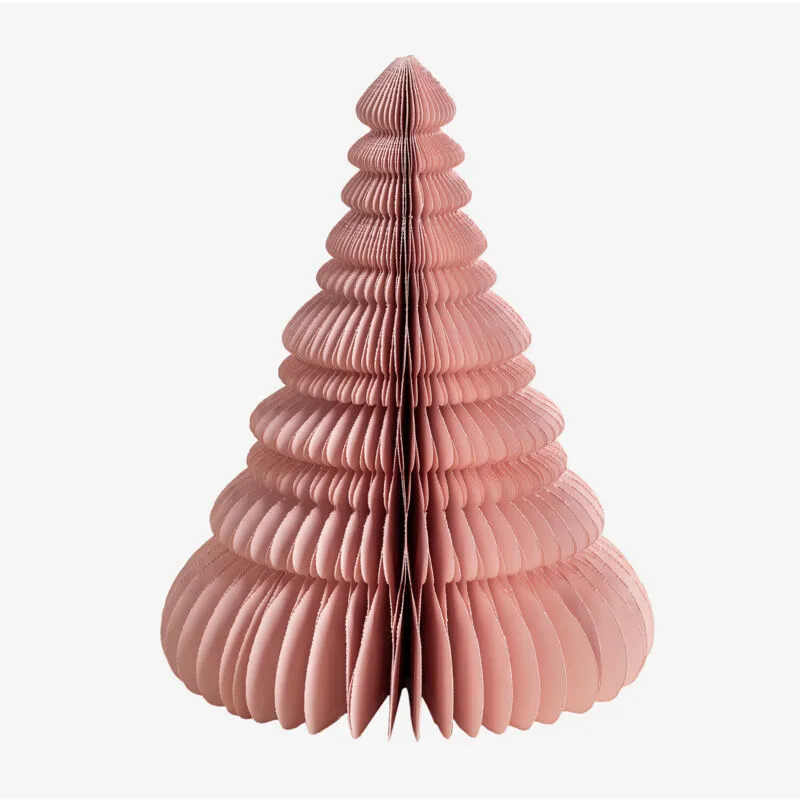  Albero di Natale di carta Noelle Rosa ↑31 cm