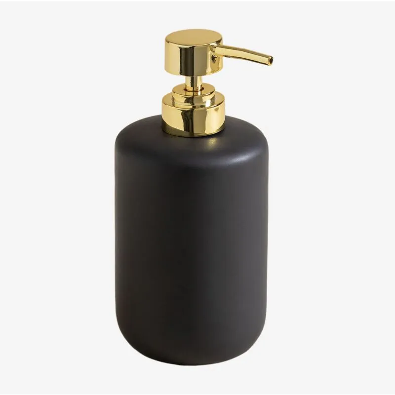 Dispenser di sapone in ceramica Pierk Nero - Nero - Sklum