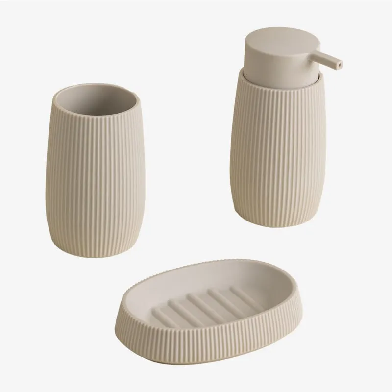 Set da Bagno Aristide Beige Crema - Beige Crema - Sklum