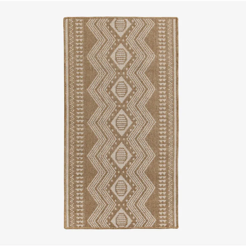 Tappeto da esterno Ariane Beige a Mandorla 150 x 80 cm - Sklum