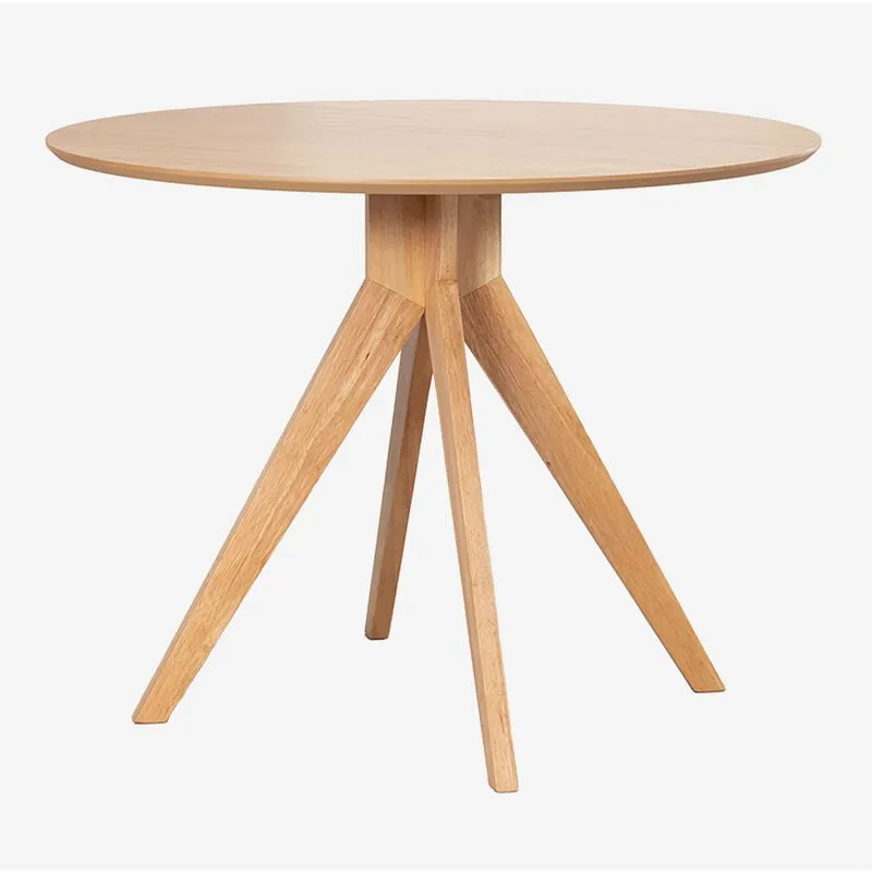 Tavolo da pranzo rotondo Ø100 cm in legno Sekiz Sklum