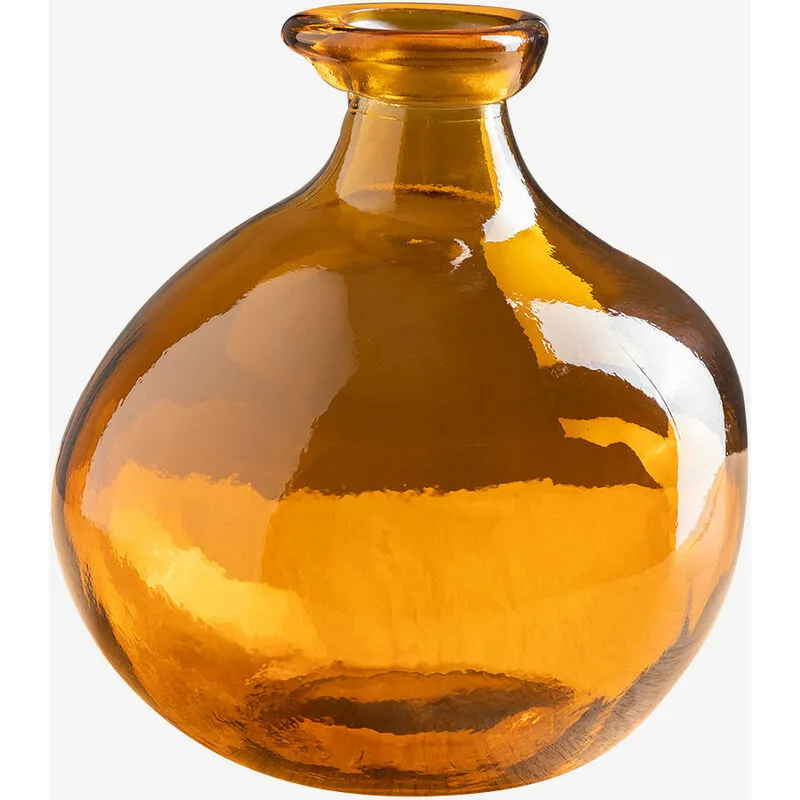  Vaso in vetro riciclato 18 cm Jound Giallo Ambra - Giallo Ambra
