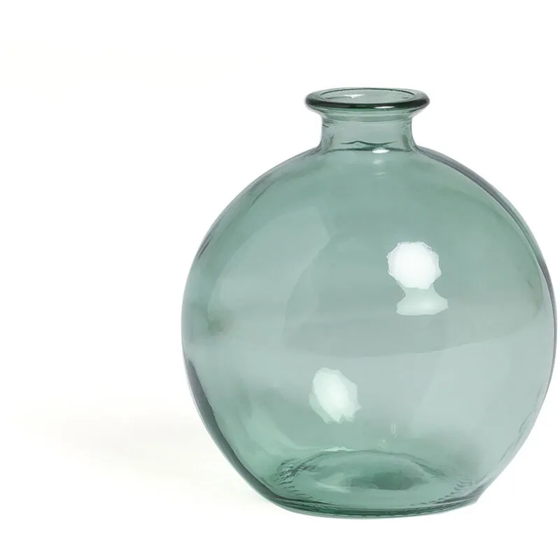 Sklum - Vaso in vetro riciclato Kimma Verde Acquamarina - Verde Acquamarina