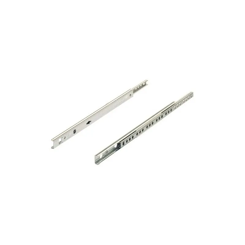 Coppia di guide a sfera ka 1730 Hettich Scanalatura 17 mm - L.400 mm - Acciaio zincato - Per cassetti da 250 a 410 mm - 30766