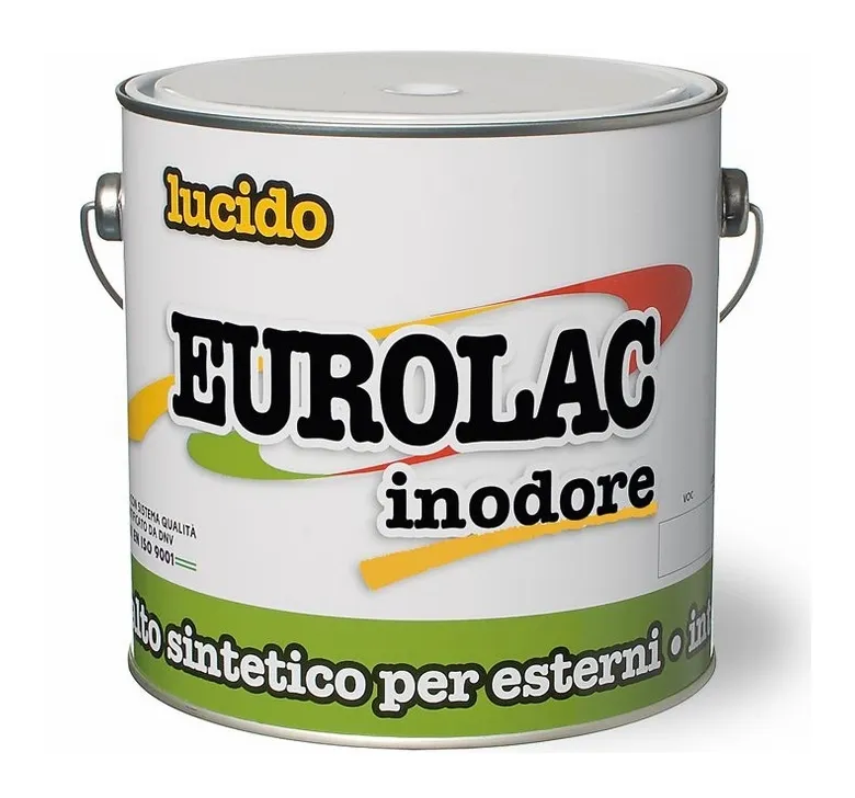 Smalto Smaltino Sintetico Lucido Eurolac Laiv colore Giallo Sole 0,100 Lt.