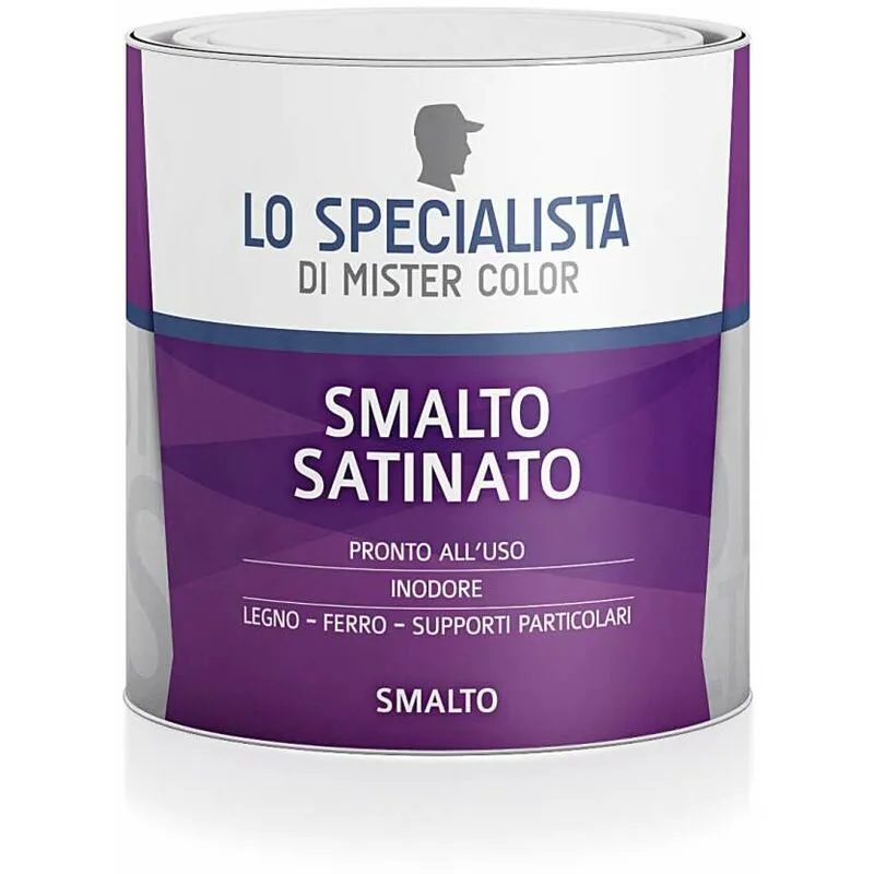 Smalto Satinato Grigio 0,5 l - Lo Specialista