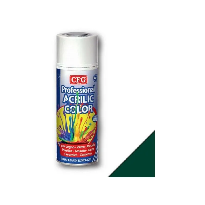Spray acrilico professionale  a rapida essiccazione verde muschio ral6005 sp6005