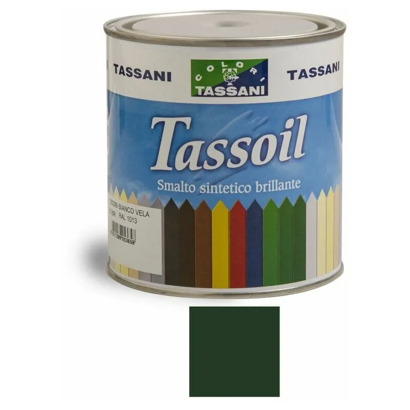 Tassoil Smalto Sintetico Brillante 750 ml Verde Vittoria