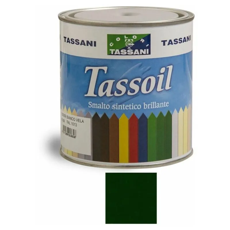 Tassoil Smalto Sintetico Brillante 750 ml Verde Vagone