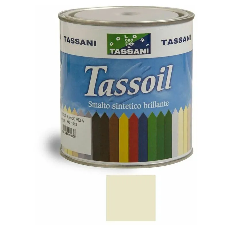 Tassoil Smalto Sintetico Brillante 750 ml Bianco Perla