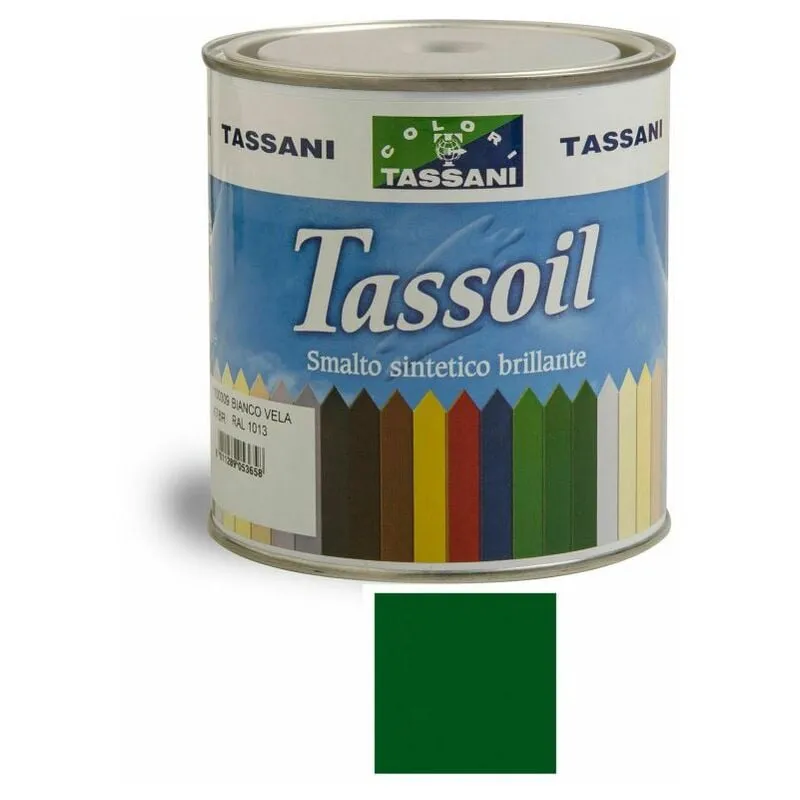 Tassoil Smalto Sintetico Brillante 750 ml Verde Bandiera