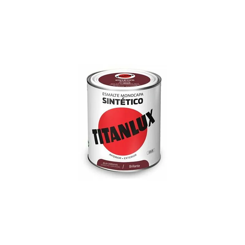 Smalto sintetico una mano rosso carrozze lucido 750ml Titanlux 5808985